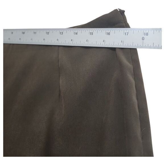 J. Jill Stretch Pants Women's Sz 16 Mocha Brown Straight Wide Leg Casual Pants - Picture 4 of 9